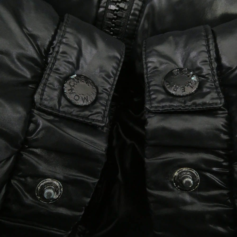 MONCLER モンクレール 44342/60/68950 国内正規品 スプレンダーズ&カンパニー期 HIMALAYA ヒマラヤ フード付 ハイネック ダブルジップ シャイニー ナイロン ダウンジャケット ブラック系 サイズ1 ブラック系 1【中古】