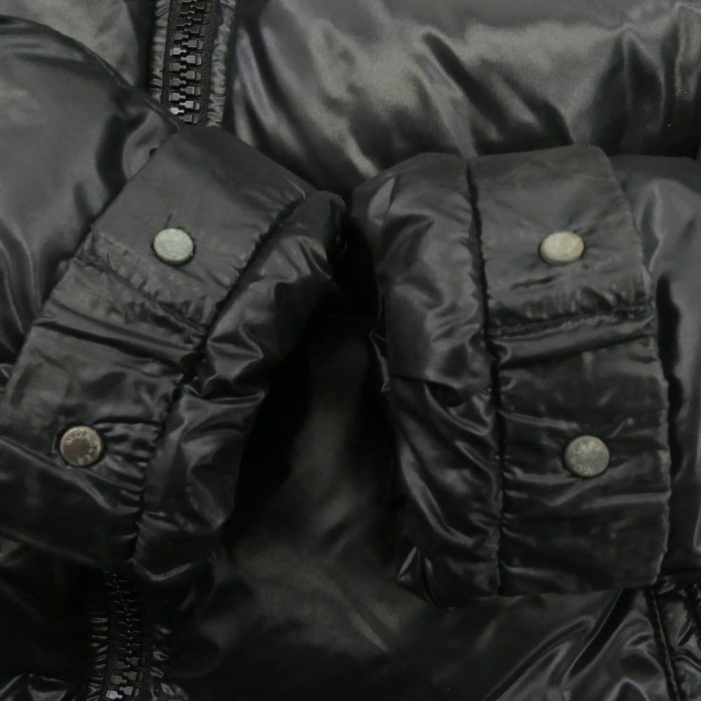 MONCLER モンクレール 44342/60/68950 国内正規品 スプレンダーズ&カンパニー期 HIMALAYA ヒマラヤ フード付 ハイネック ダブルジップ シャイニー ナイロン ダウンジャケット ブラック系 サイズ1 ブラック系 1【中古】