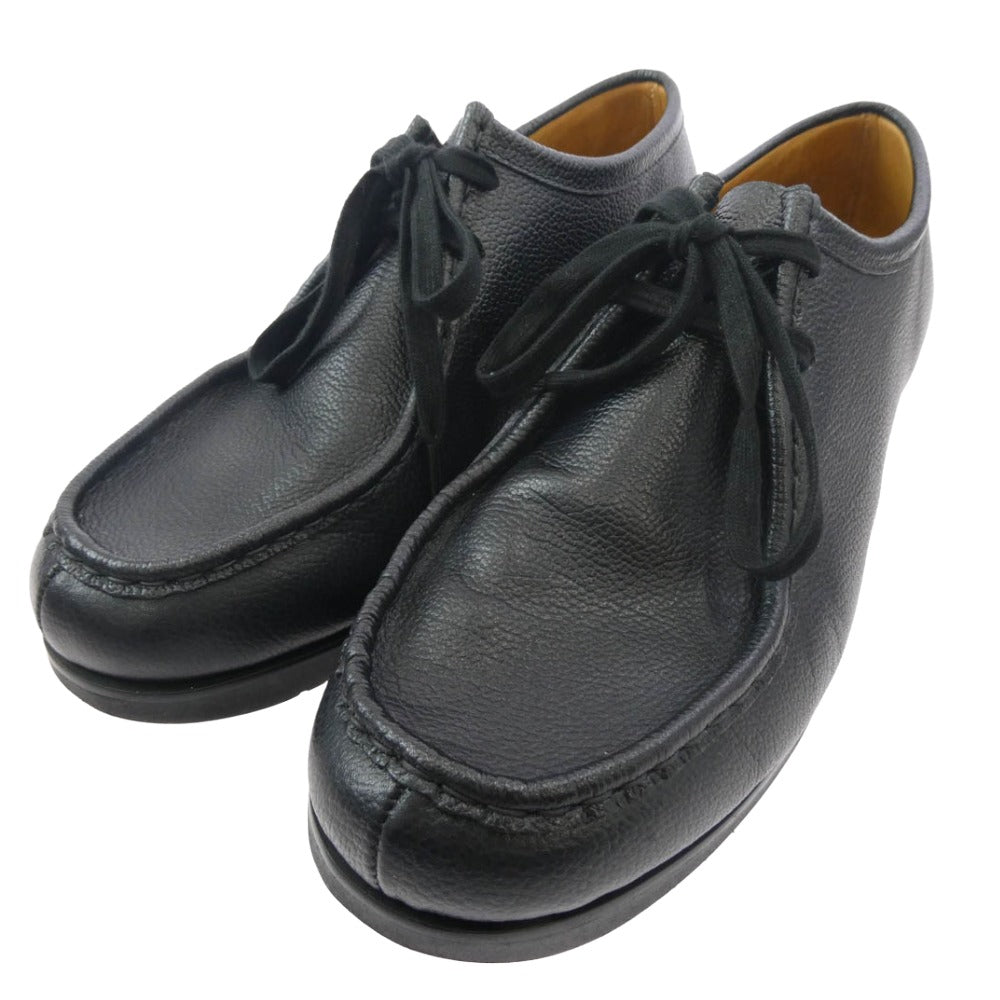 フットワークス F02-0002_M New Tyrolean shoes in grain leather グレインレザー ニュー チロリアンシューズ ブラック系 25.5cm【中古】
