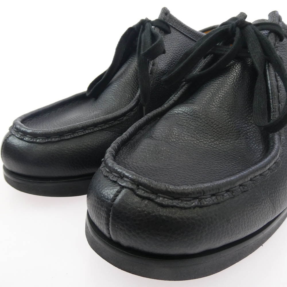 フットワークス F02-0002_M New Tyrolean shoes in grain leather グレインレザー ニュー チロリアンシューズ ブラック系 25.5cm【中古】