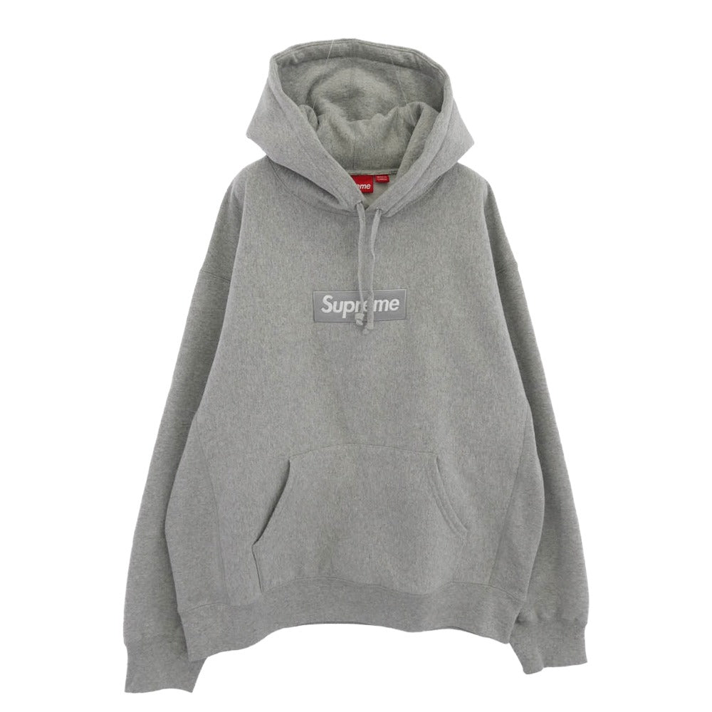 Supreme シュプリーム 24AW Box Logo Hooded Sweatshirt ボックス ロゴ フーデッド スウェットシャツ フーディー パーカー グレー系 L【中古】