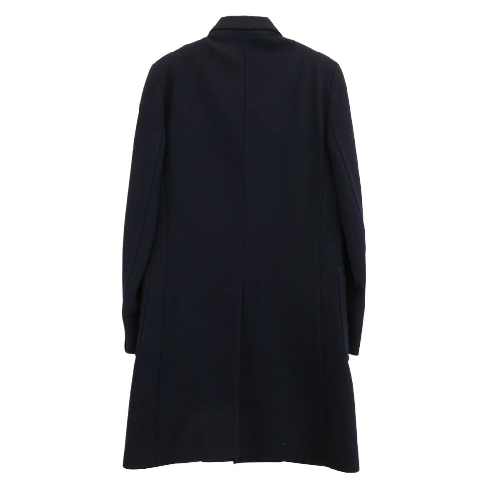 MAISON MARGIELA メゾンマルジェラ 13AW S30AA0049 14ライン イタリア製 ウール チェスターコート ネイビー系 48【中古】
