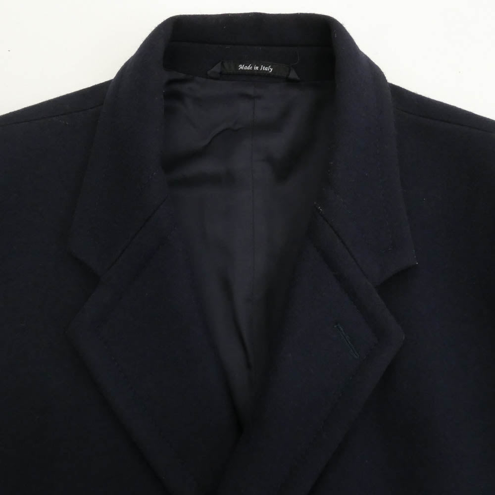 MAISON MARGIELA メゾンマルジェラ 13AW S30AA0049 14ライン イタリア製 ウール チェスターコート ネイビー系 48【中古】