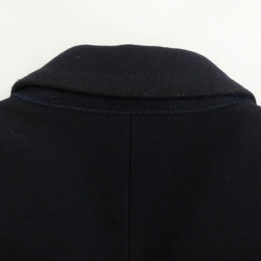 MAISON MARGIELA メゾンマルジェラ 13AW S30AA0049 14ライン イタリア製 ウール チェスターコート ネイビー系 48【中古】