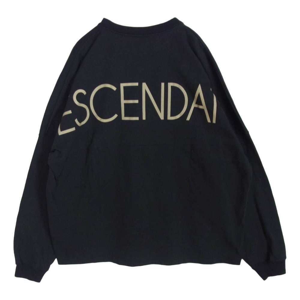 DESCENDANT ディセンダント 24AW 242ATDS-CSM22 CETUS JERSEY LS ケタス ジャージー 長袖 スウェット ブラック系 2【中古】