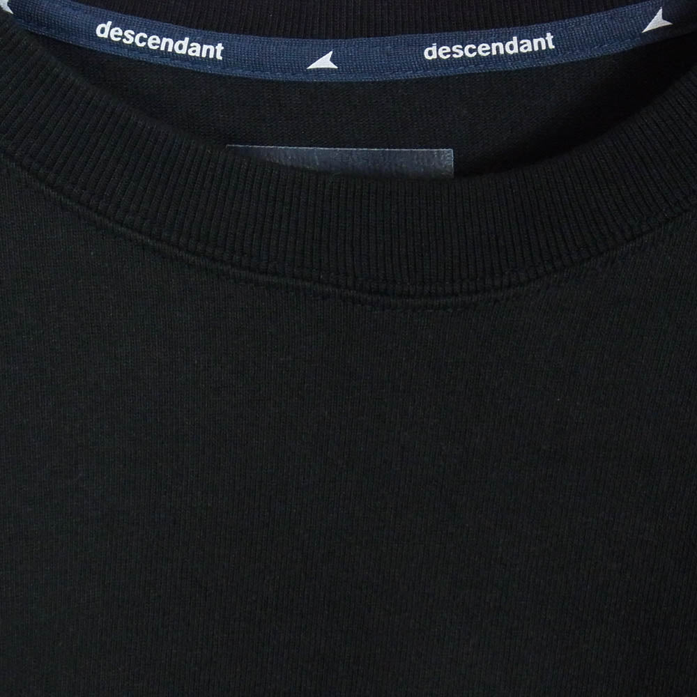 DESCENDANT ディセンダント 24AW 242ATDS-CSM22 CETUS JERSEY LS ケタス ジャージー 長袖 スウェット ブラック系 2【中古】