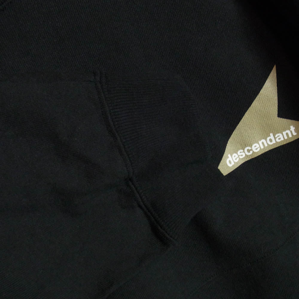DESCENDANT ディセンダント 24AW 242ATDS-CSM22 CETUS JERSEY LS ケタス ジャージー 長袖 スウェット ブラック系 2【中古】
