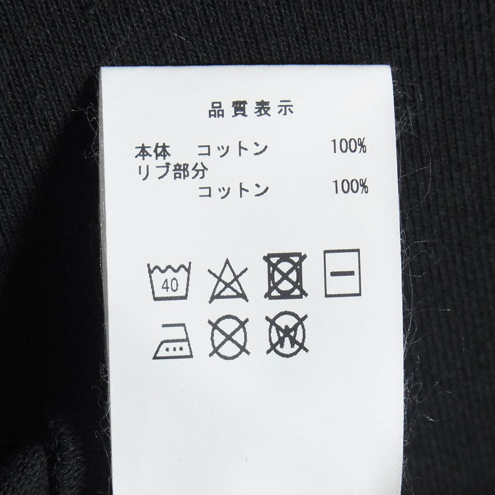 DESCENDANT ディセンダント 24AW 242ATDS-CSM22 CETUS JERSEY LS ケタス ジャージー 長袖 スウェット ブラック系 2【中古】