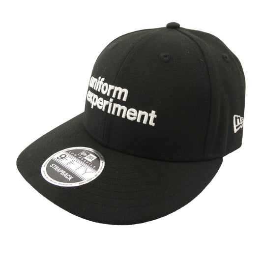 uniform experiment ユニフォームエクスペリメント UE-250066 NEW ERA LP 9FIFTY CAP ニューエラ ロゴ刺繍 キャップ ブラック系【美品】【中古】