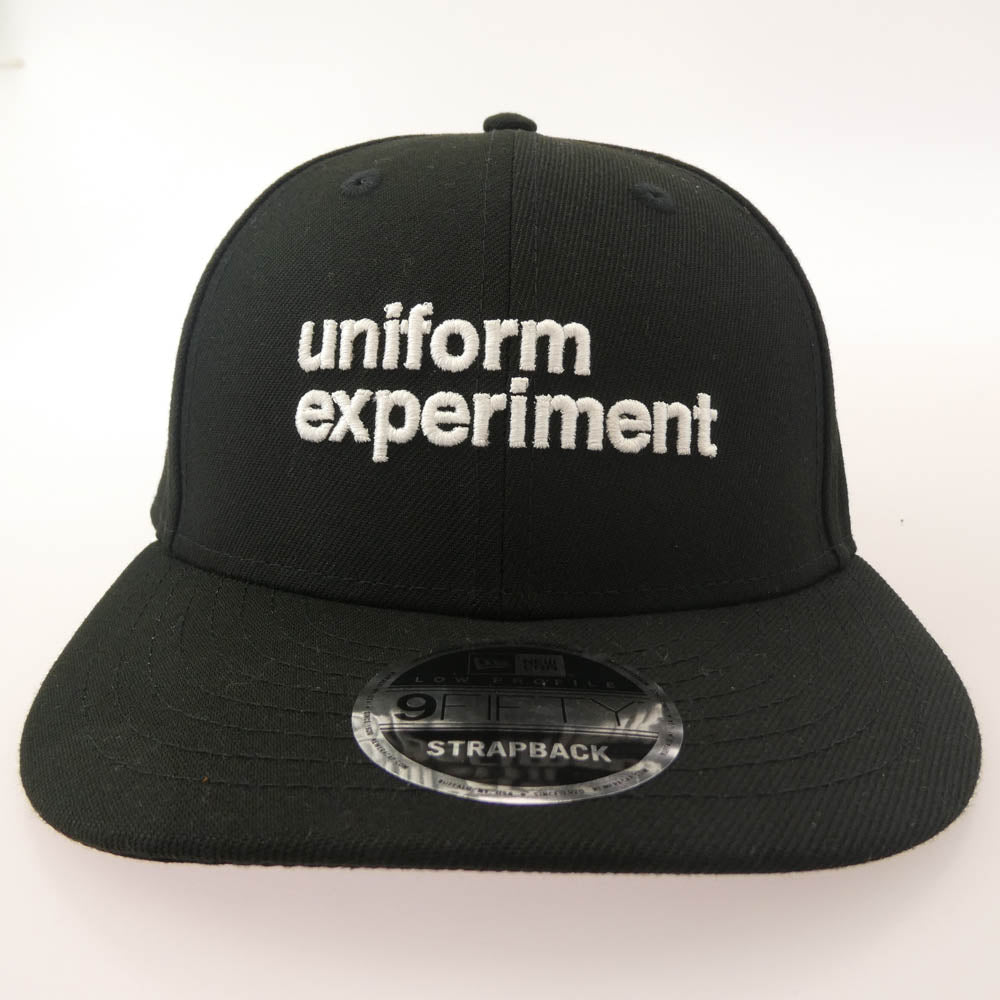 uniform experiment ユニフォームエクスペリメント UE-250066 NEW ERA LP 9FIFTY CAP ニューエラ ロゴ刺繍 キャップ ブラック系【美品】【中古】