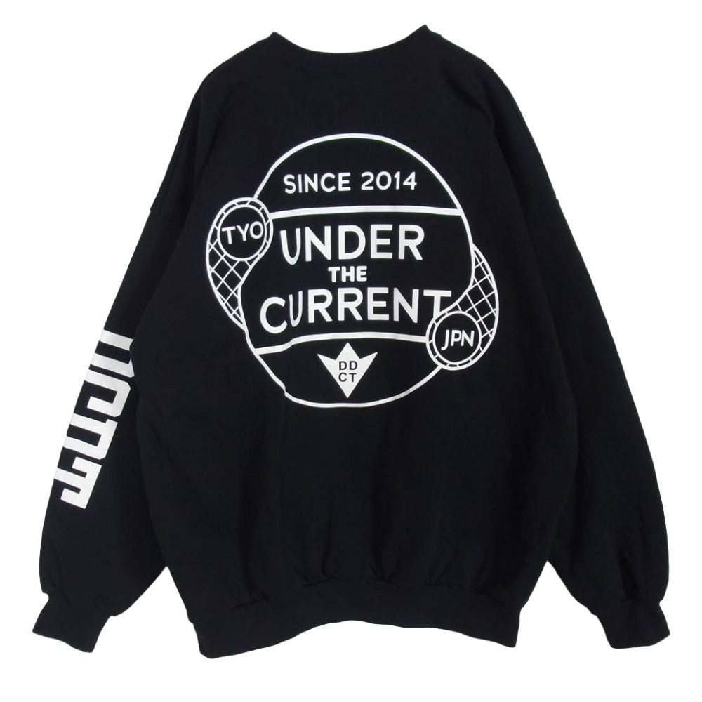 DESCENDANT ディセンダント 22AW UNDER THE CURRENT CREW NECK クルーネック スウェット ブラック系 3【中古】