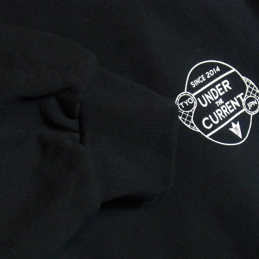 DESCENDANT ディセンダント 22AW UNDER THE CURRENT CREW NECK クルーネック スウェット ブラック系 3【中古】