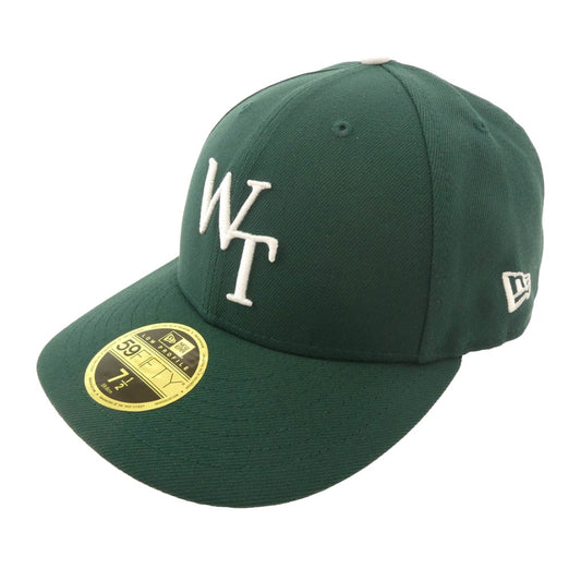 WTAPS ダブルタップス 24SS 241NENED-HT01 59FIFTY LOW PROFILE CAP POLY TWILL NEWERA ニューエラ ロゴ刺繍 キャップ グリーン グリーン系 7 1/2 【新古品】【未使用】【中古】