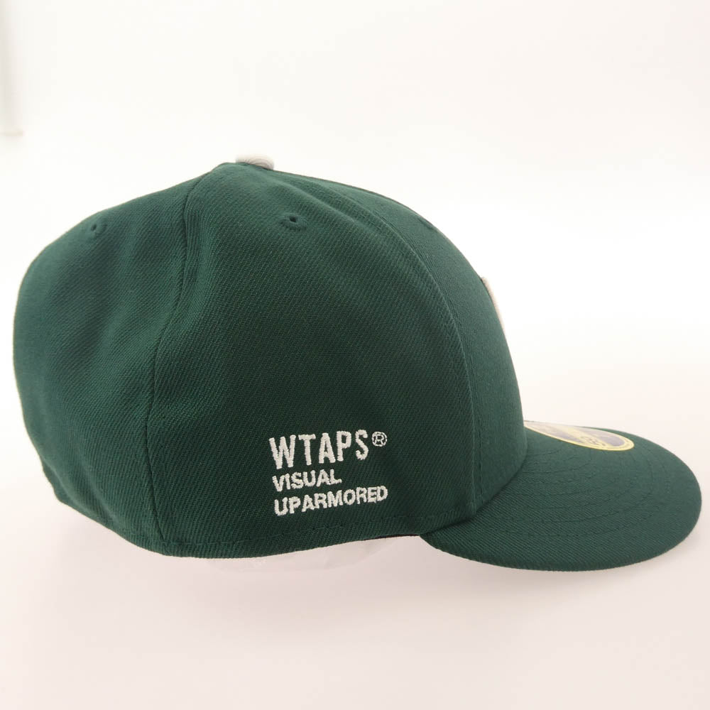 WTAPS ダブルタップス 24SS 241NENED-HT01 59FIFTY LOW PROFILE CAP POLY TWILL NEWERA ニューエラ ロゴ刺繍 キャップ グリーン グリーン系 7 1/2 【新古品】【未使用】【中古】