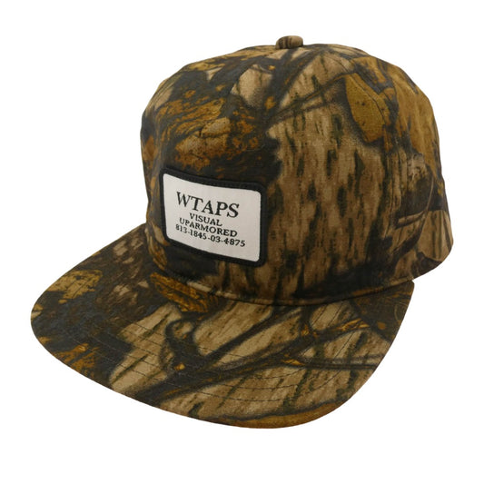 WTAPS ダブルタップス 252HCDT-HT08 MILITIA 02 CAP COTTON RIPSTOP TEXTILE リアルツリー カモフラ リップストップ キャップ カーキ系【美品】【中古】
