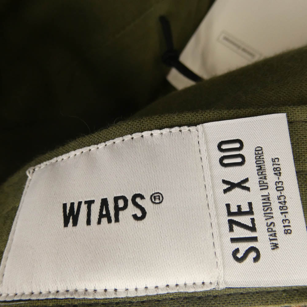WTAPS ダブルタップス 252HCDT-HT08 MILITIA 02 CAP COTTON RIPSTOP TEXTILE リアルツリー カモフラ リップストップ キャップ カーキ系【美品】【中古】