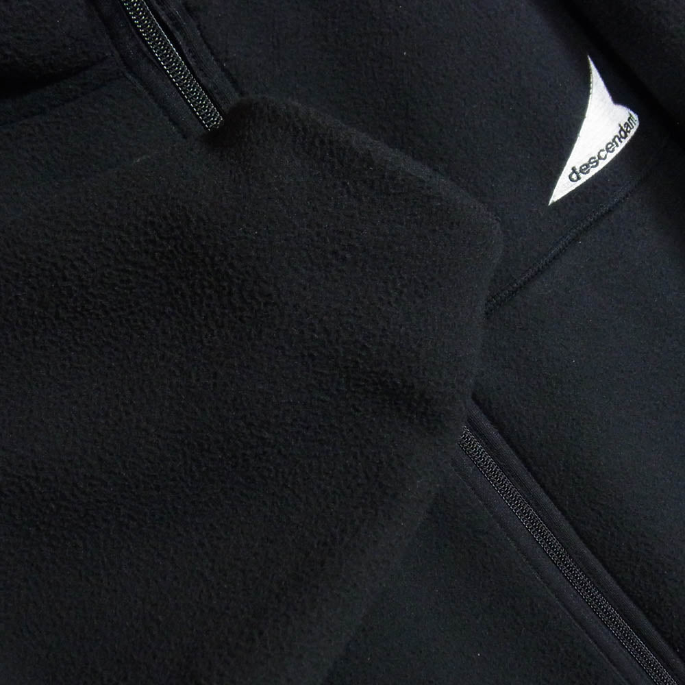 DESCENDANT ディセンダント 22AW 222ATDS-JKM01 DAVID FLEECE JACKET ジップアップ フリース ジャケット ブラック系 2【中古】