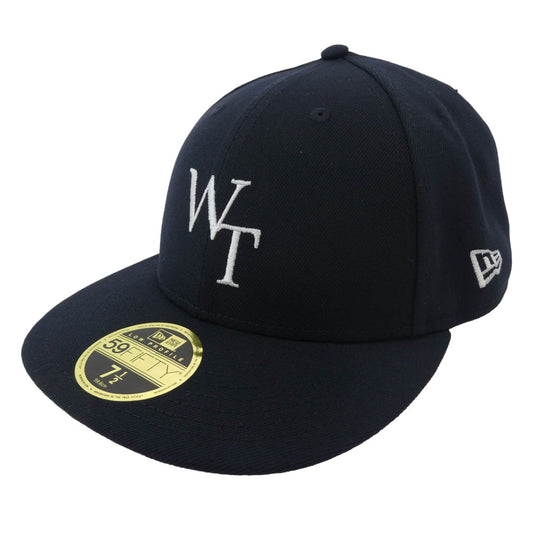 WTAPS ダブルタップス 25SS 251NENED-HT02 59FIFTY LOW PROFILE CAP POLY TWILL NEWERA ニューエラ ロゴ刺繍 キャップ 帽子 ブラック ブラック系 7 1/2【新古品】【未使用】【中古】