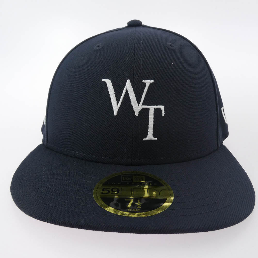 WTAPS ダブルタップス 25SS 251NENED-HT02 59FIFTY LOW PROFILE CAP POLY TWILL NEWERA ニューエラ ロゴ刺繍 キャップ 帽子 ブラック ブラック系 7 1/2【新古品】【未使用】【中古】