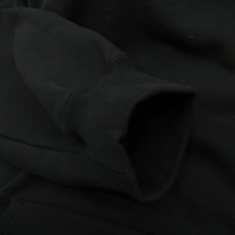 Supreme シュプリーム 25AW Satin Applique Hooded Sweatshirt サテン アップリケ フーデッド スウェットシャツ パーカー ブラック系 L【新古品】【未使用】【中古】