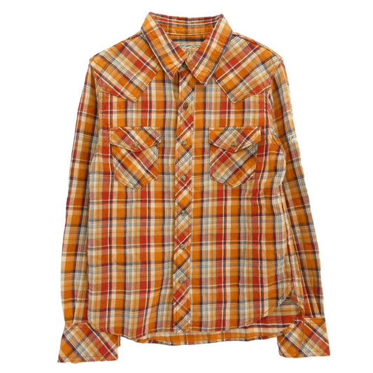 TMT ティーエムティー TSH-F1102 ウエスタン チェック 長袖 シャツ マルチカラー系 S【中古】