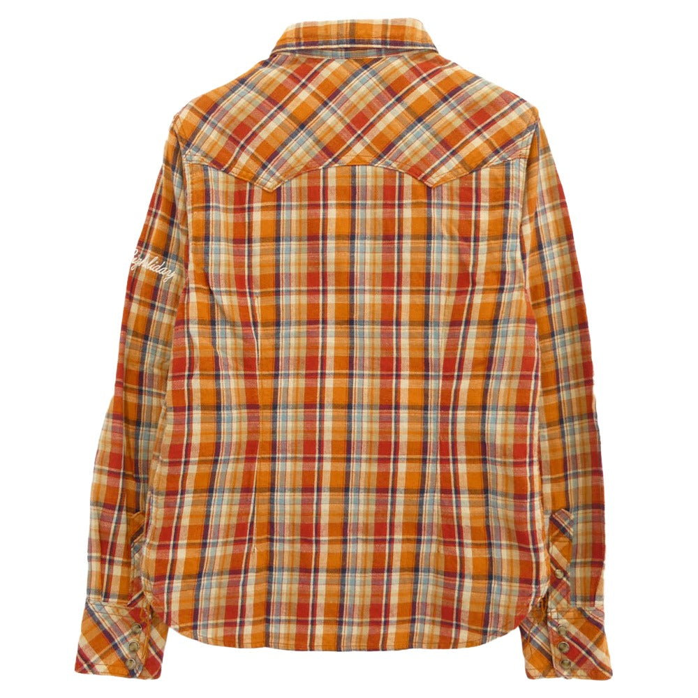 TMT ティーエムティー TSH-F1102 ウエスタン チェック 長袖 シャツ マルチカラー系 S【中古】