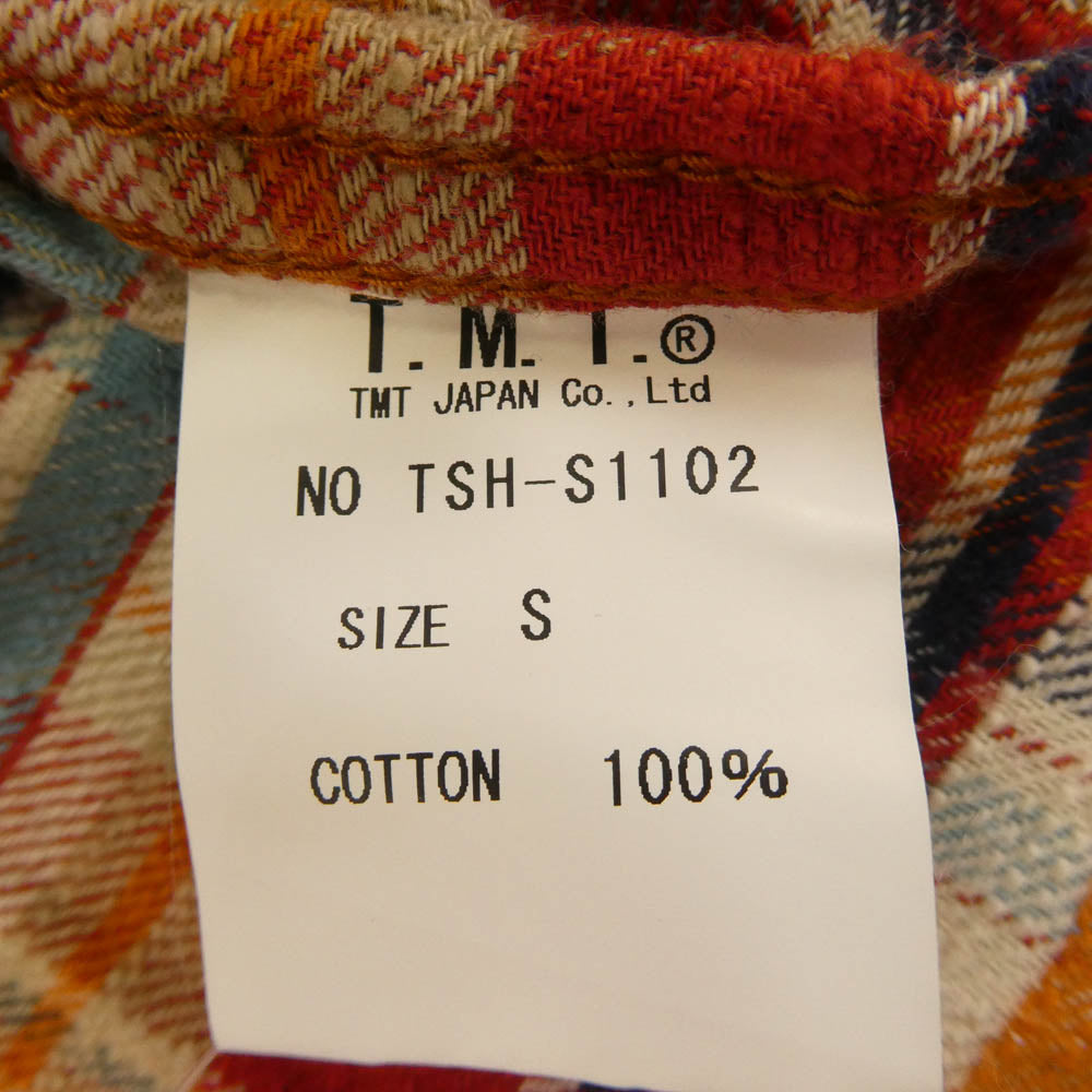 TMT ティーエムティー TSH-F1102 ウエスタン チェック 長袖 シャツ マルチカラー系 S【中古】