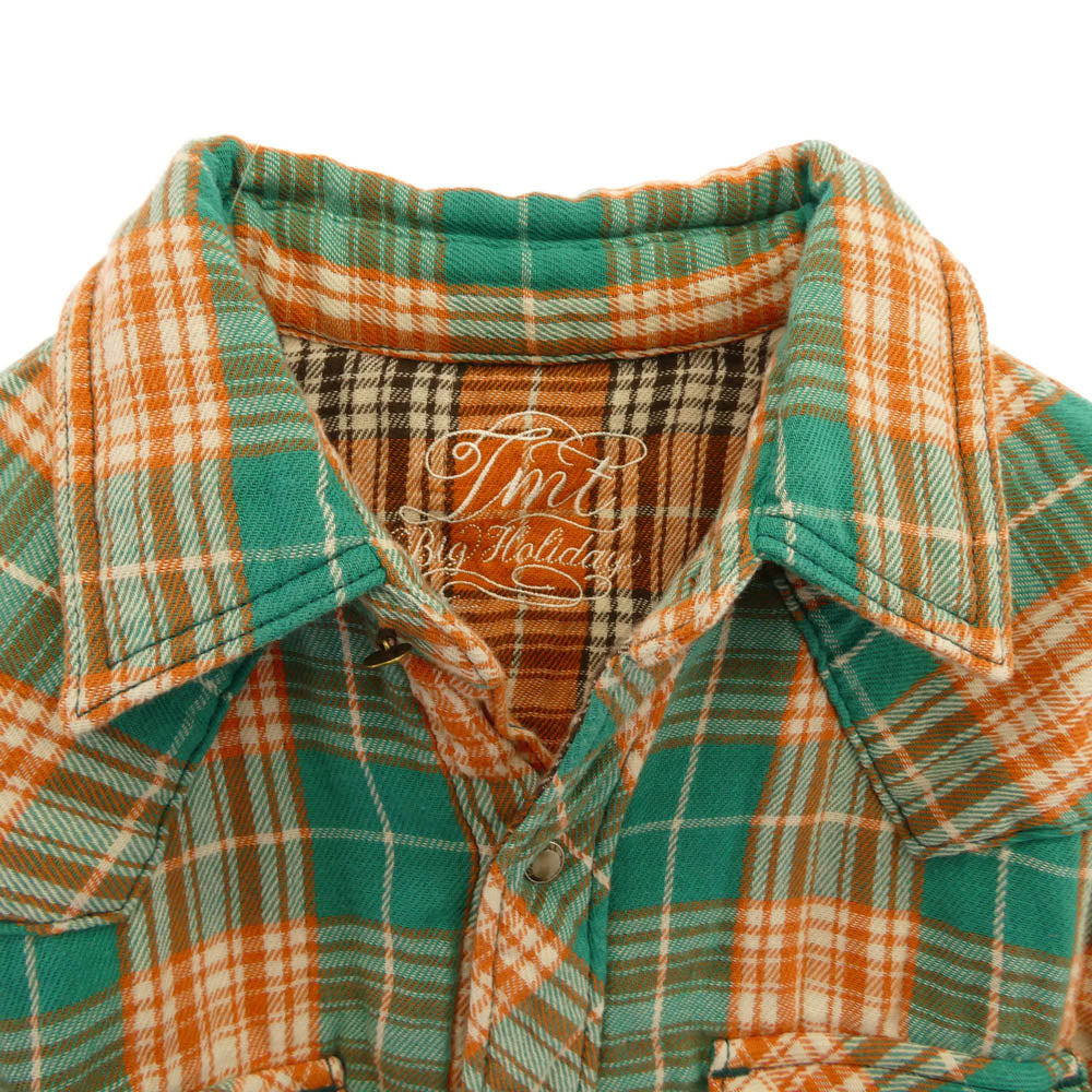 TMT ティーエムティー TSH-F1002 ウエスタン チェック 長袖 シャツ マルチカラー系 S【極上美品】【中古】