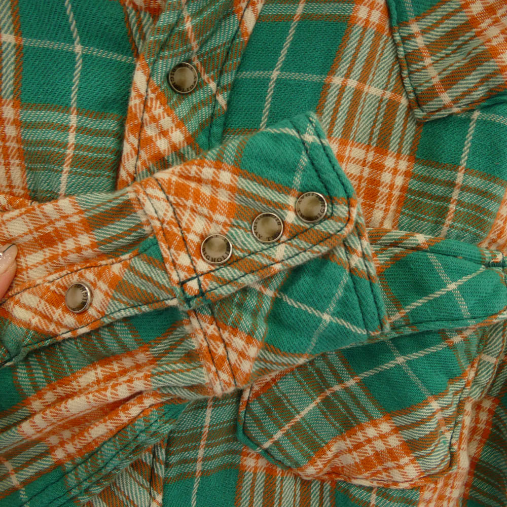 TMT ティーエムティー TSH-F1002 ウエスタン チェック 長袖 シャツ マルチカラー系 S【極上美品】【中古】