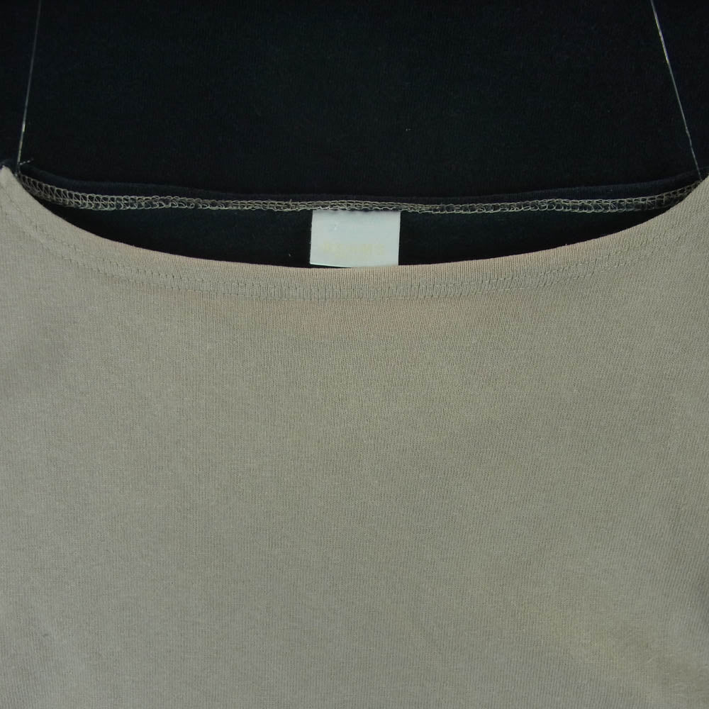 ORCIVAL オーシバル バイカラー バスクシャツ カットソー コットン フランス製 グレー系 ブラック系 3【中古】