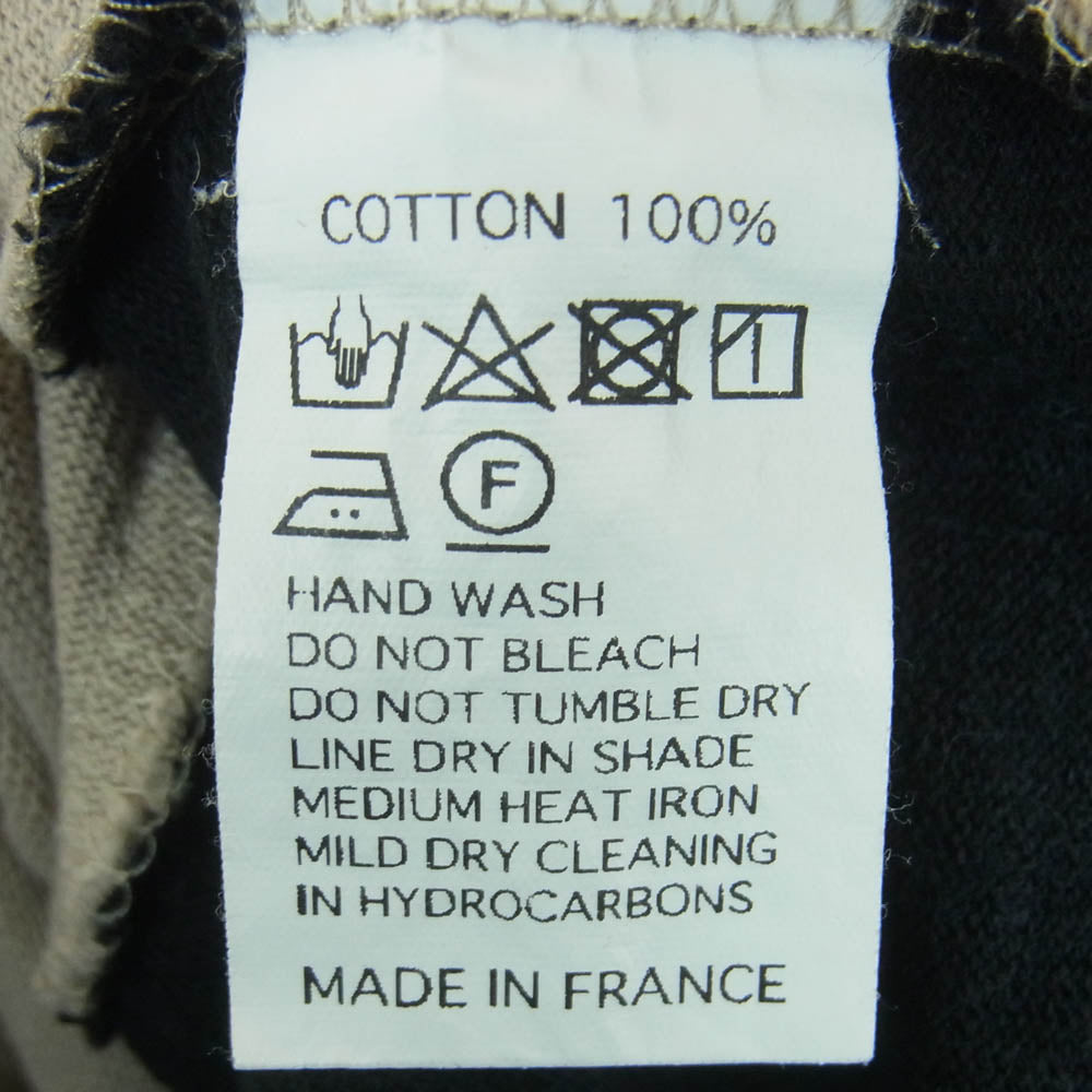 ORCIVAL オーシバル バイカラー バスクシャツ カットソー コットン フランス製 グレー系 ブラック系 3【中古】