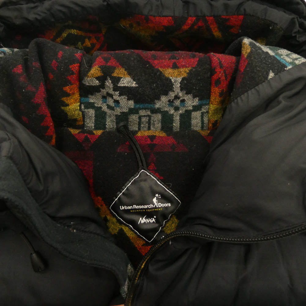 NANGA ナンガ DR52-17N003 URBAN RESEARCH DOORS PENDLETON ペンドルトン ダウンジャケット ブラック系 M【中古】