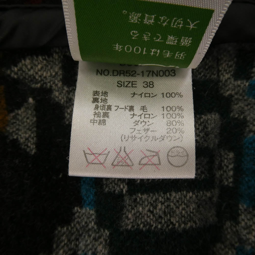 NANGA ナンガ DR52-17N003 URBAN RESEARCH DOORS PENDLETON ペンドルトン ダウンジャケット ブラック系 M【中古】