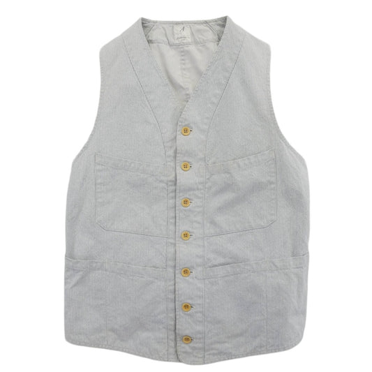ANATOMICA アナトミカ SAGAN VEST サガン ベスト ストライプ S【中古】