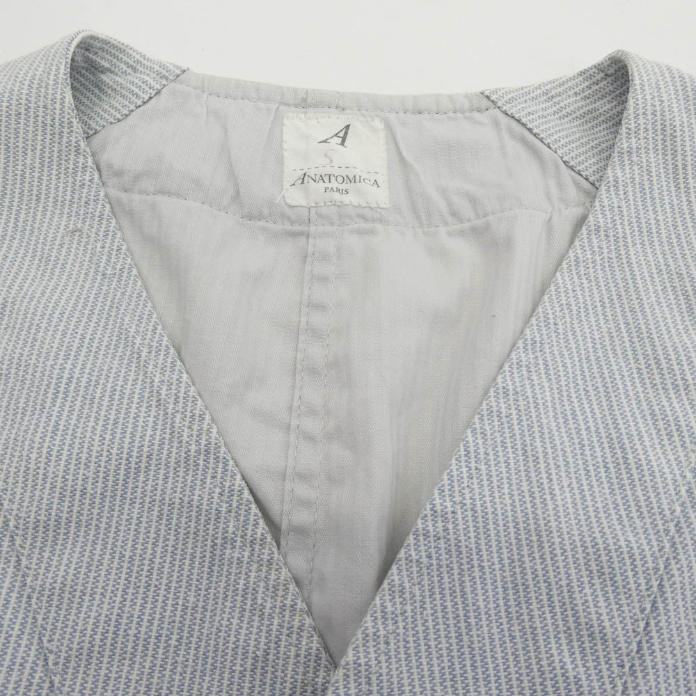 ANATOMICA アナトミカ SAGAN VEST サガン ベスト ストライプ S【中古】