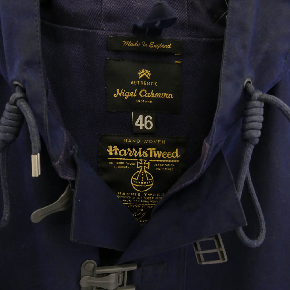 Nigel Cabourn ナイジェルケーボン HARRIS TWEED ハリスツイード CAMERAMAN JACKET カメラマン ジャケット ブルー系 ベージュ系 46【中古】