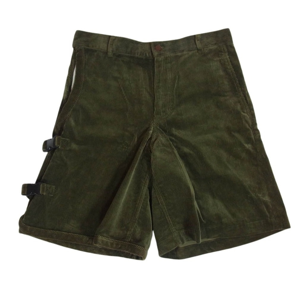 COMME des GARCONS HOMME PLUS コムデギャルソンオムプリュス AD2010 PF-A019 サイドアジャスター コーデュロイ ショーツ ショートパンツ ハーフパンツ カーキ系 XS【中古】