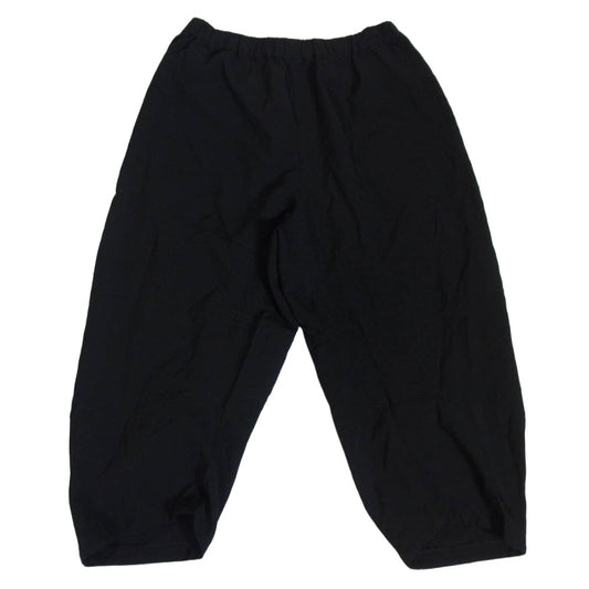BLACK COMME des GARCONS ブラックコムデギャルソン AD2016 1Z-P002 エステル製品加工 ポリ縮 ポリエステル縮絨 バルーンパンツ ブラック系 M【中古】