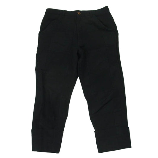 COMME des GARCONS HOMME PLUS コムデギャルソンオムプリュス AD2011 PI-P021 エステル製品加工 裾ダブル パッチワーク パンツ ブラック系 XS【中古】