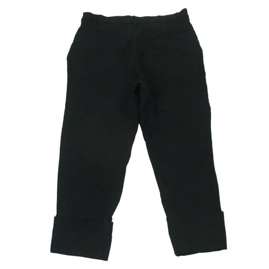COMME des GARCONS HOMME PLUS コムデギャルソンオムプリュス AD2011 PI-P021 エステル製品加工 裾ダブル パッチワーク パンツ ブラック系 XS【中古】