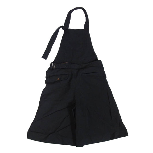 COMME des GARCONS HOMME PLUS コムデギャルソンオムプリュス AD2022 PK-P042 エステル製品加工 ホルターネック オーバーオール ブラック系 S【中古】