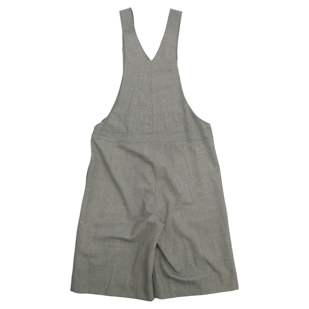 COMME des GARCONS HOMME PLUS コムデギャルソンオムプリュス 22SS PI-P021 花の存在期 マイクロ千鳥格子 ウールモヘヤストライプサロペット オーバーオール オールインワン パンツ グレー系 S【中古】