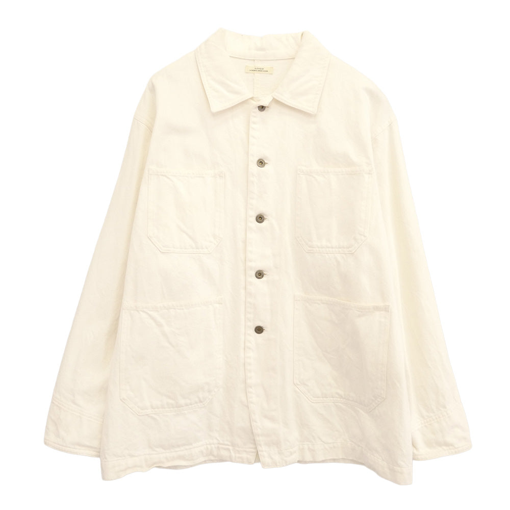スロウ＆コー ホワイトデニム カバーオール ジャケット ホワイト系【中古】
