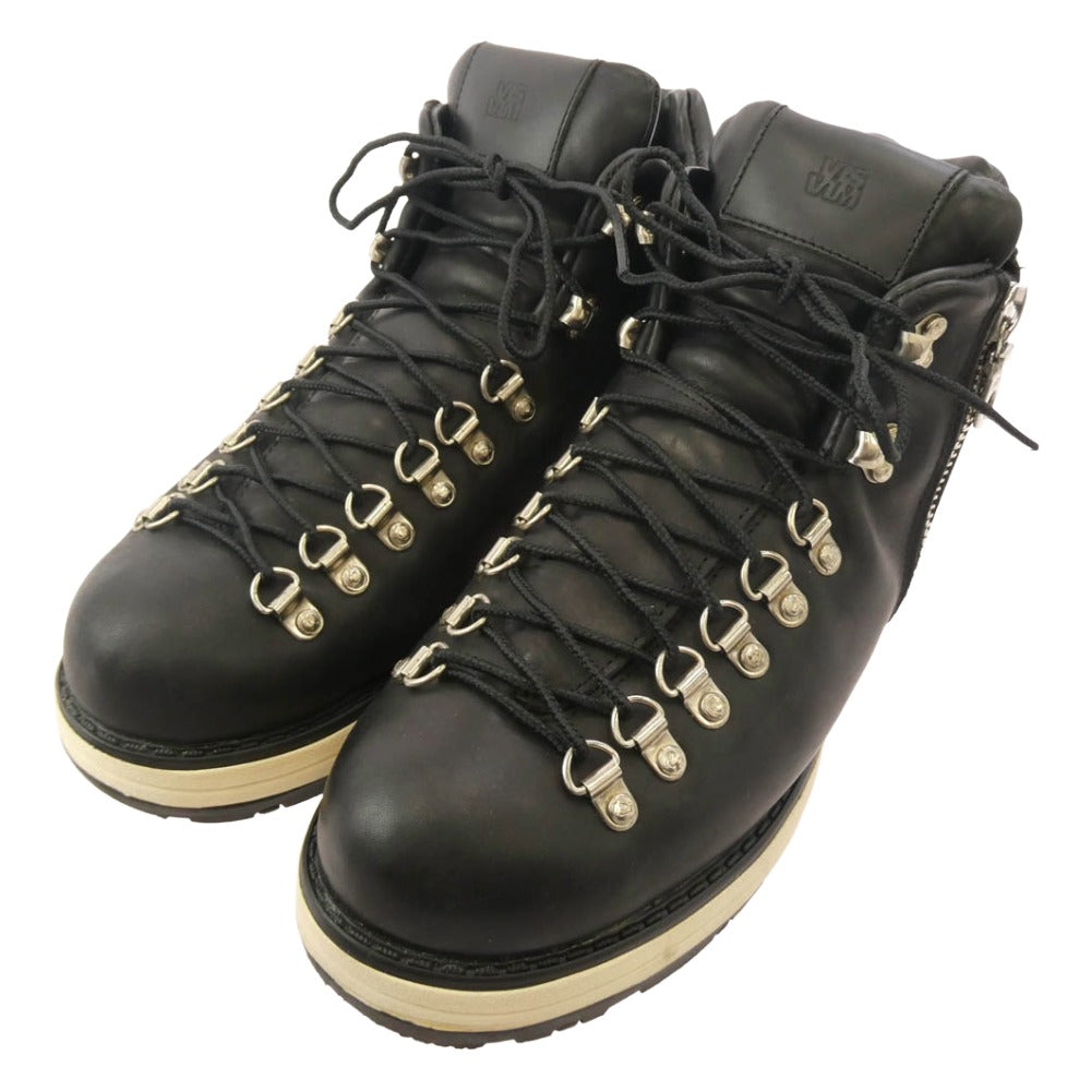 VISVIM ビズビム mastermind JAPAN マスターマインドジャパン SERRA セラ レザー サイドジップ マウンテンブーツ ブラック系 US8【中古】