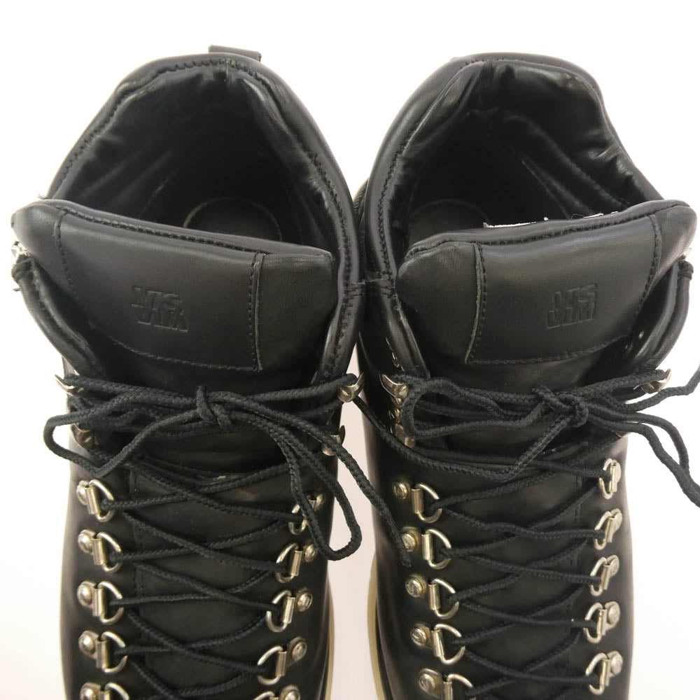 VISVIM ビズビム mastermind JAPAN マスターマインドジャパン SERRA セラ レザー サイドジップ マウンテンブーツ ブラック系 US8【中古】