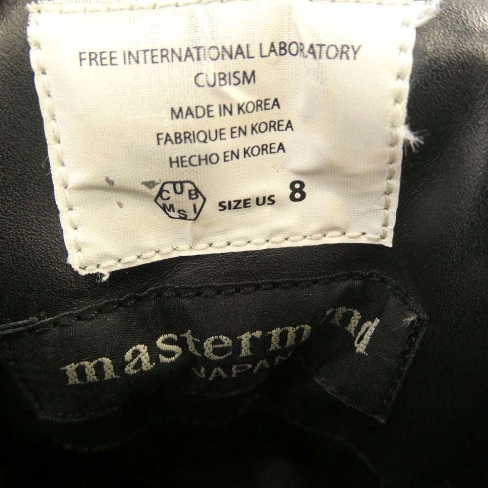 VISVIM ビズビム mastermind JAPAN マスターマインドジャパン SERRA セラ レザー サイドジップ マウンテンブーツ ブラック系 US8【中古】