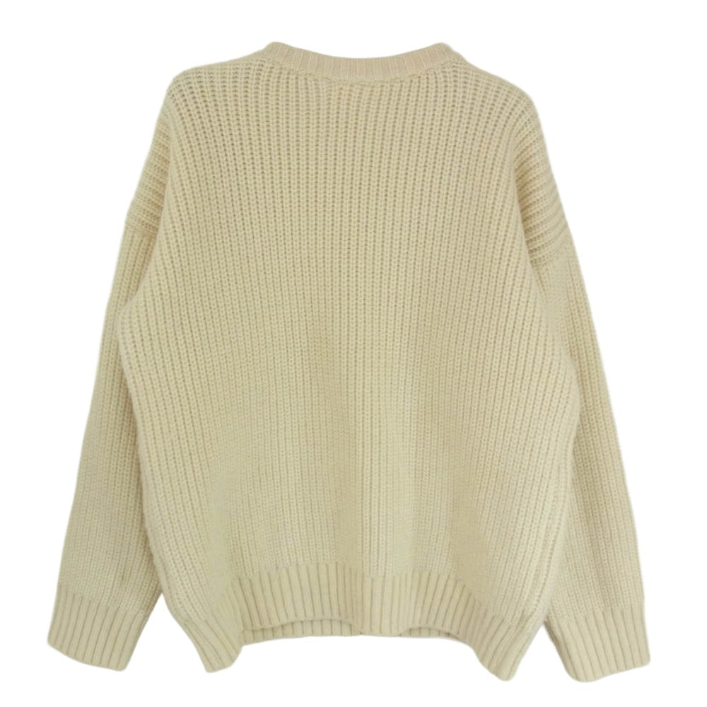 SOPHNET. ソフネット SOPH-189150 × YARMO ヤーモ 英国製 クルーネック セーター ニット オフホワイト系 M【中古】