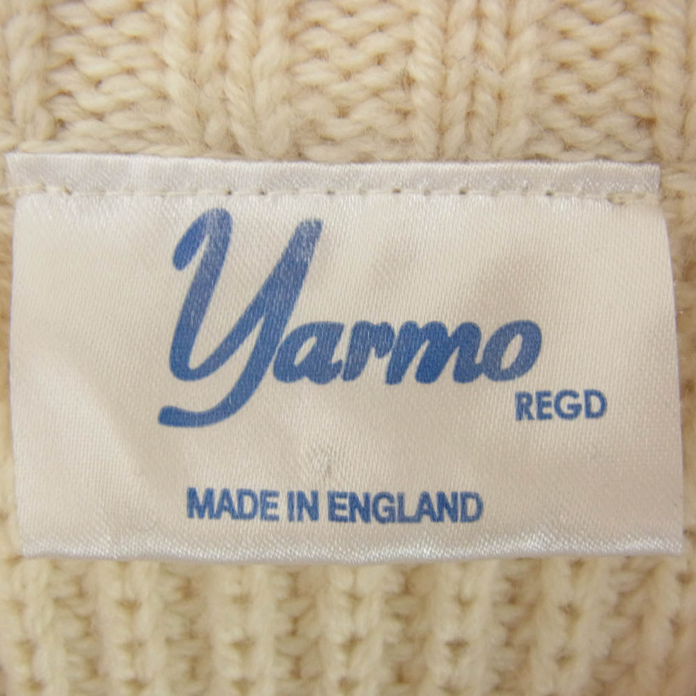 SOPHNET. ソフネット SOPH-189150 × YARMO ヤーモ 英国製 クルーネック セーター ニット オフホワイト系 M【中古】