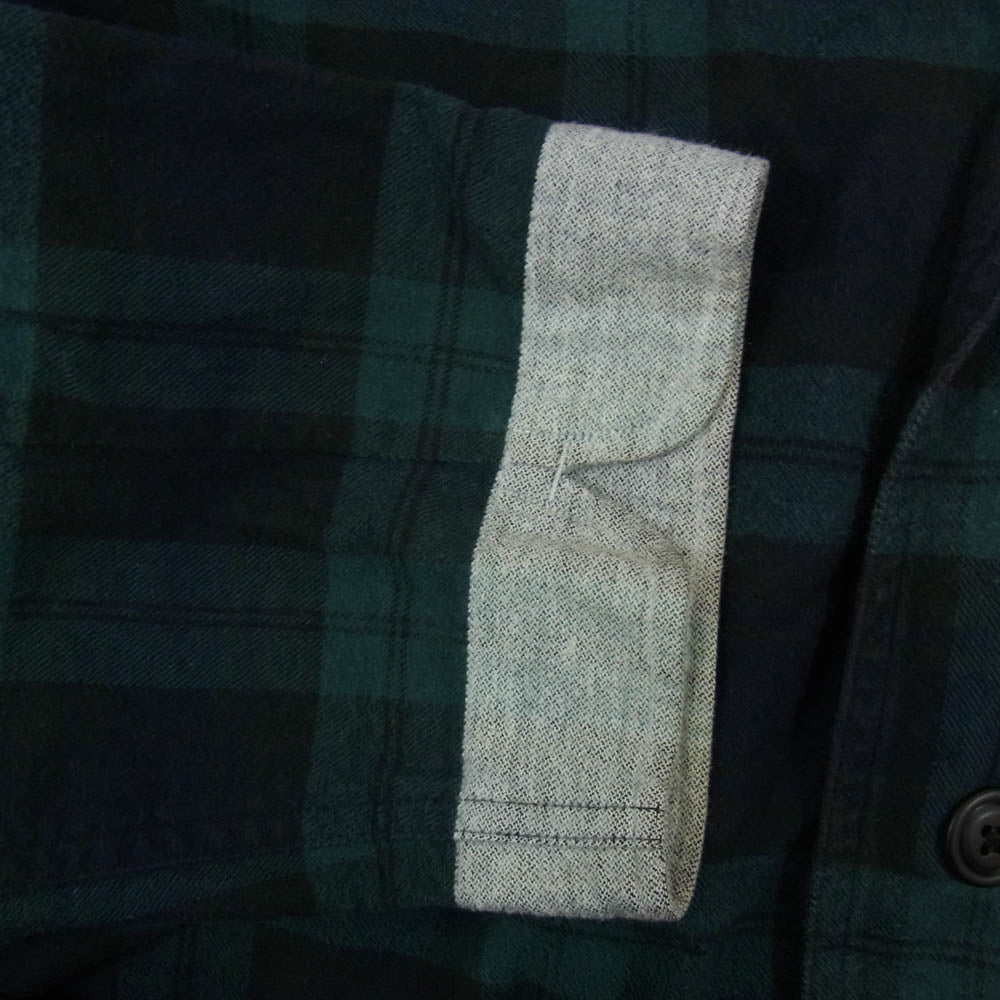 uniform experiment ユニフォームエクスペリメント UE-212034 LINE FLANNEL EASY JACKET ブラックウォッチ チェック フランネル イージー テーラードジャケット ネイビー系 4【中古】