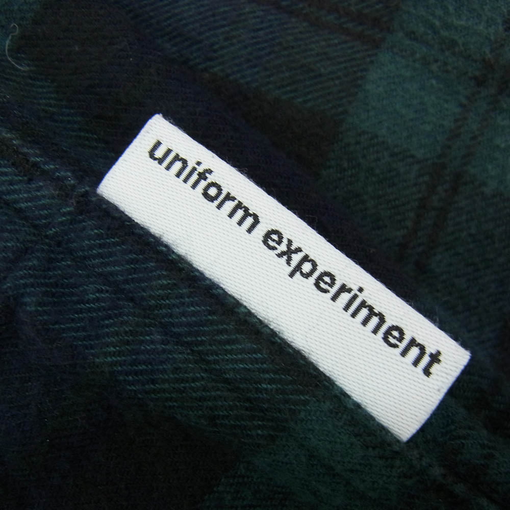 uniform experiment ユニフォームエクスペリメント UE-212034 LINE FLANNEL EASY JACKET ブラックウォッチ チェック フランネル イージー テーラードジャケット ネイビー系 4【中古】